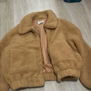 Urban Outfitters Tan Sherpa Jacket